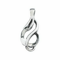 14K White Freeform Pendant